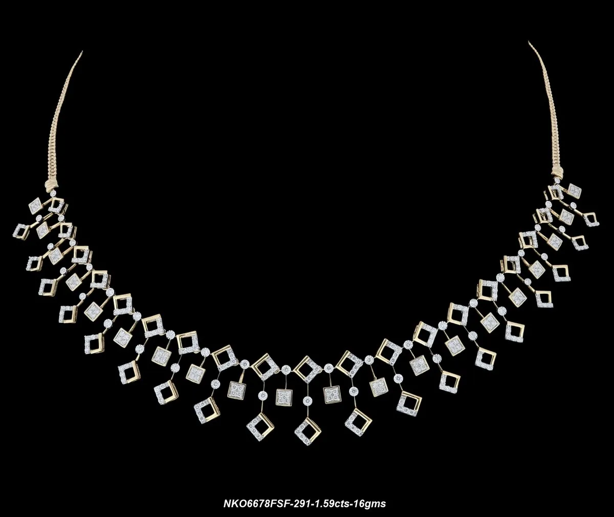 Diamond necklace 4 - product shot | Bharni