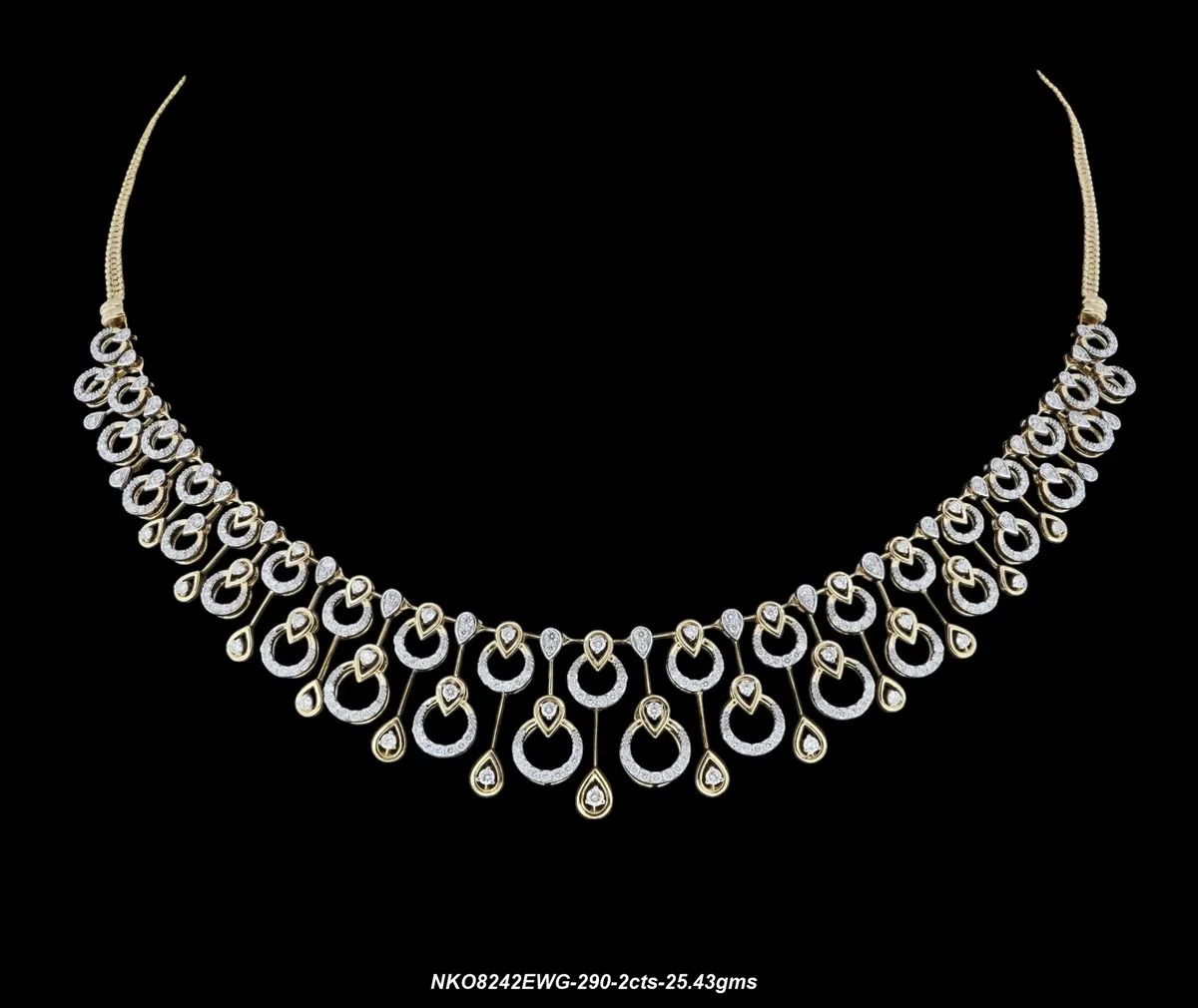 Diamond necklace 5 - product shot | Bharni