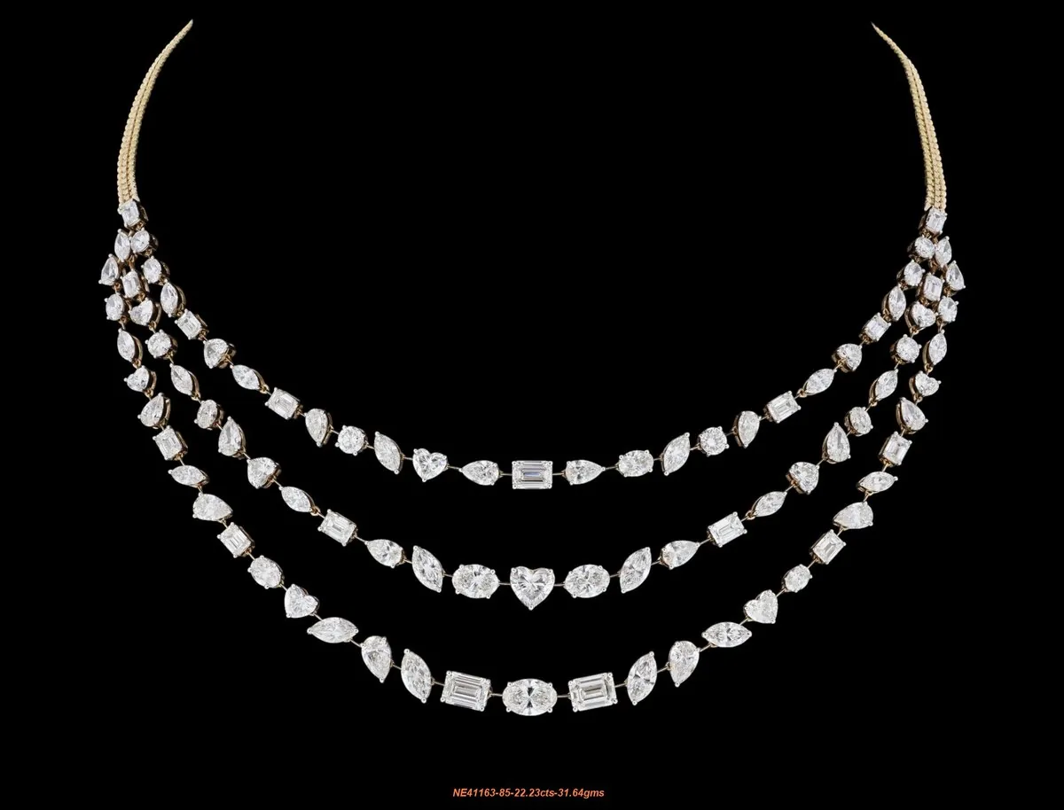 Diamond necklace 7 - product shot | Bharni