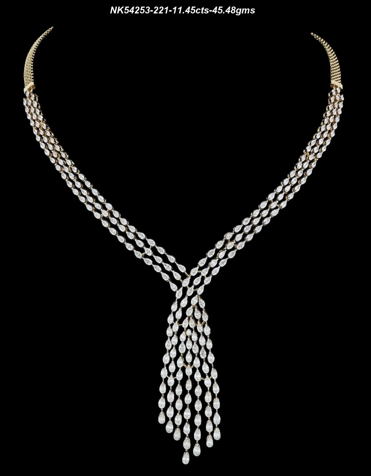 Diamond necklace 11 - product shot | Bharni