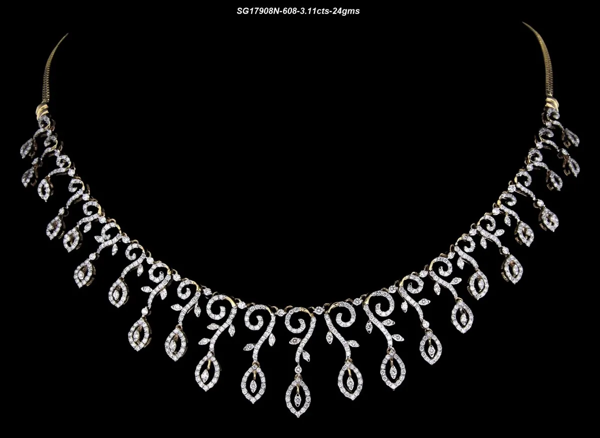 Diamond necklace 12 - product shot | Bharni